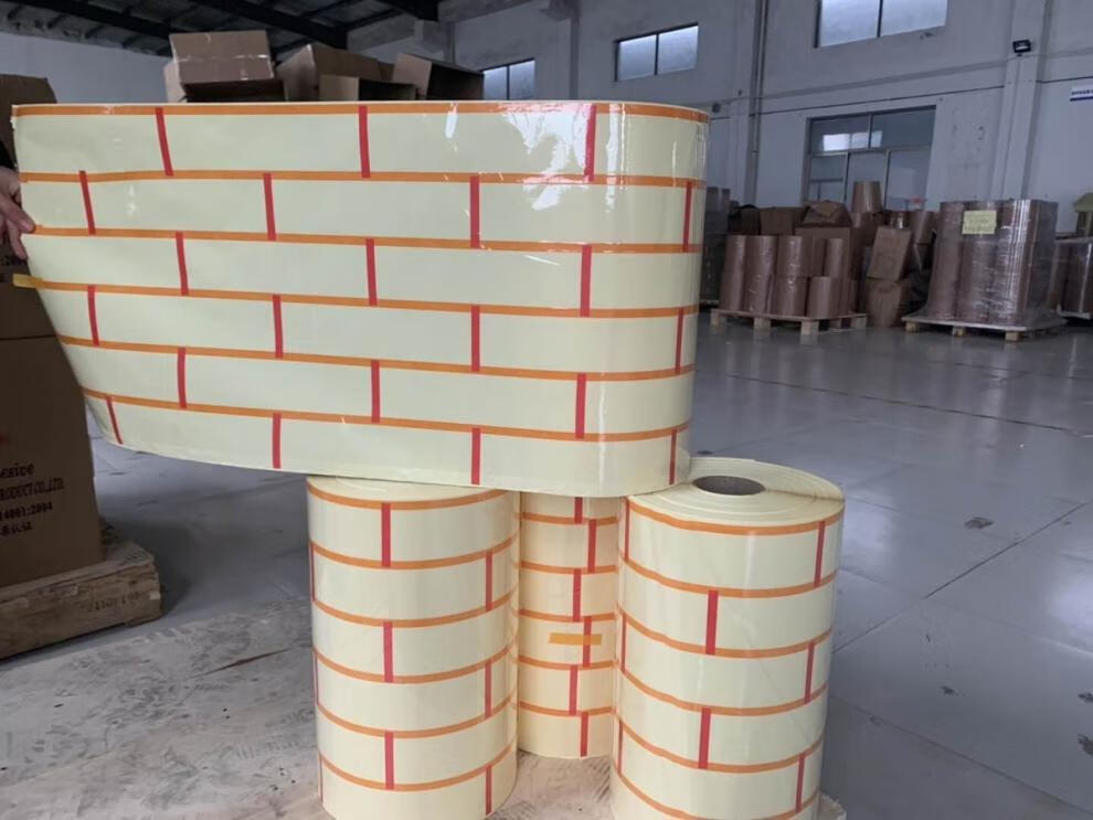 和纸仿砖模具建筑外墙装饰真石漆涂料仿砖美纹纸分格带模具胶带纸 6*