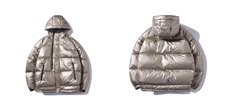 ecko犀牛白鸭绒羽绒服男2020冬季潮牌新品宽松休闲时尚亮面保暖外套