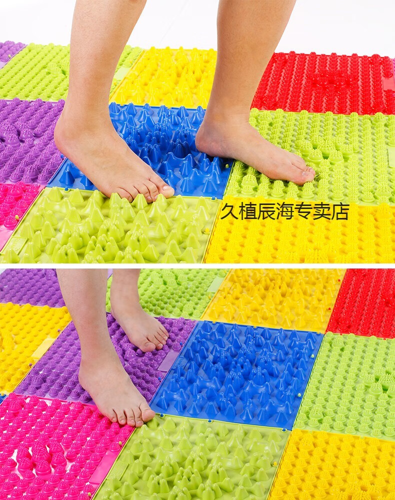 tpe指压板脚小冬笋大超痛硬版足脚底按摩垫跑男趾压板进口tpe小冬笋