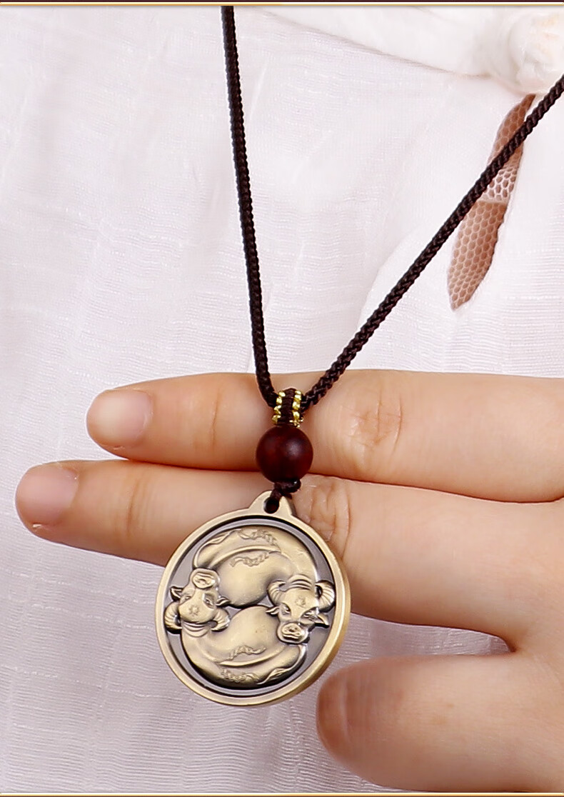 【官方旗舰】纯铜牛转乾坤挂件生肖牛钥匙扣汽车高档2022年属牛吉祥物