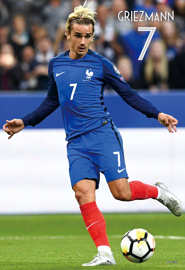 足球球星海报墙贴纸高清墙壁画墙纸宿舍姆巴佩梅西c罗内马尔海报