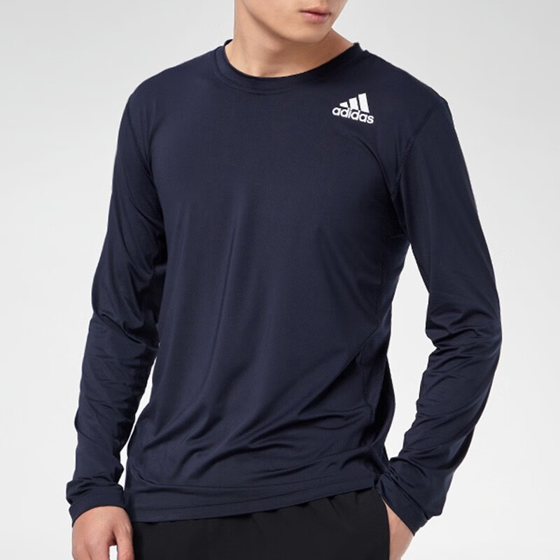 adidas阿迪达斯男装新款运动休闲舒适长袖t恤cv8520dw8481l