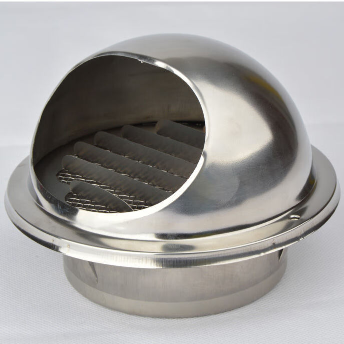 可开票304不锈钢风帽pvc管外墙风帽通气孔罩油烟机排烟管罩防风帽 套