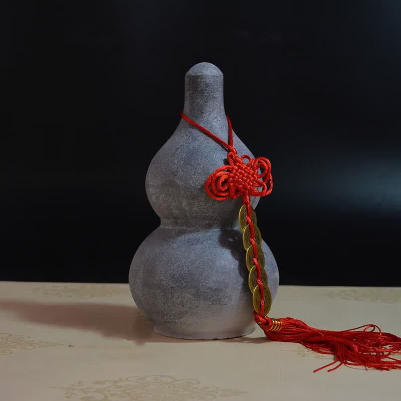 鲁寨石业石雕石头葫芦摆件雕刻装饰户外家居客厅玄关嘉祥青石小工艺品