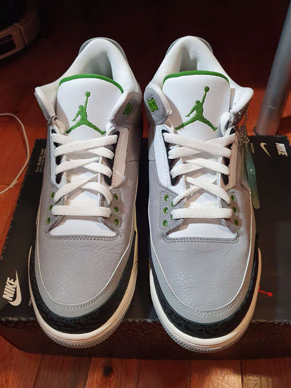 air 乔/aj3 叶绿素 手稿 灰绿 情侣气垫运动鞋 /136064-006 叶绿素 40