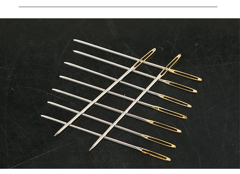 2021新款 十字绣针绣花针刺绣专用针大孔金尾针钝头针圆头针22/24号绣