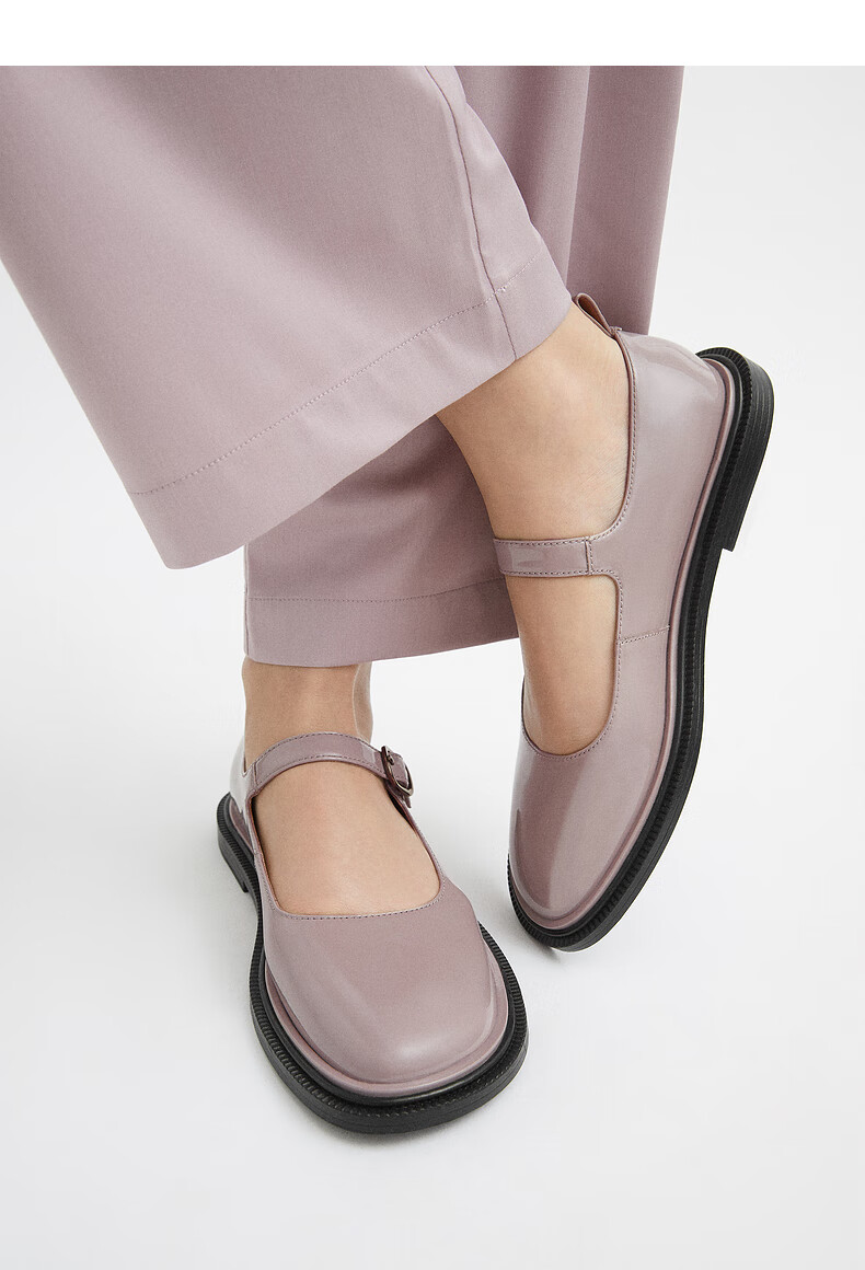 charleskeith2021秋季ck171680026时尚玛丽珍平底休闲低跟单鞋女black