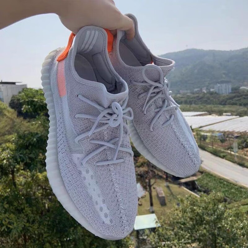 正式京品啊迪yee达斯zy夏季新灰橙椰子鞋350v2美洲限定尾灯情侣运动鞋