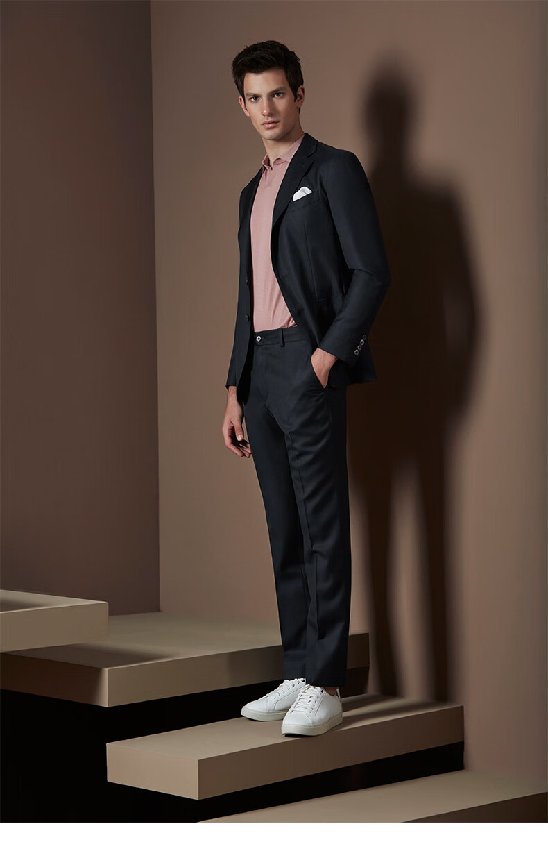 报喜鸟定制西装四季男士上班正装职业装羊毛商务休闲婚庆西服套装