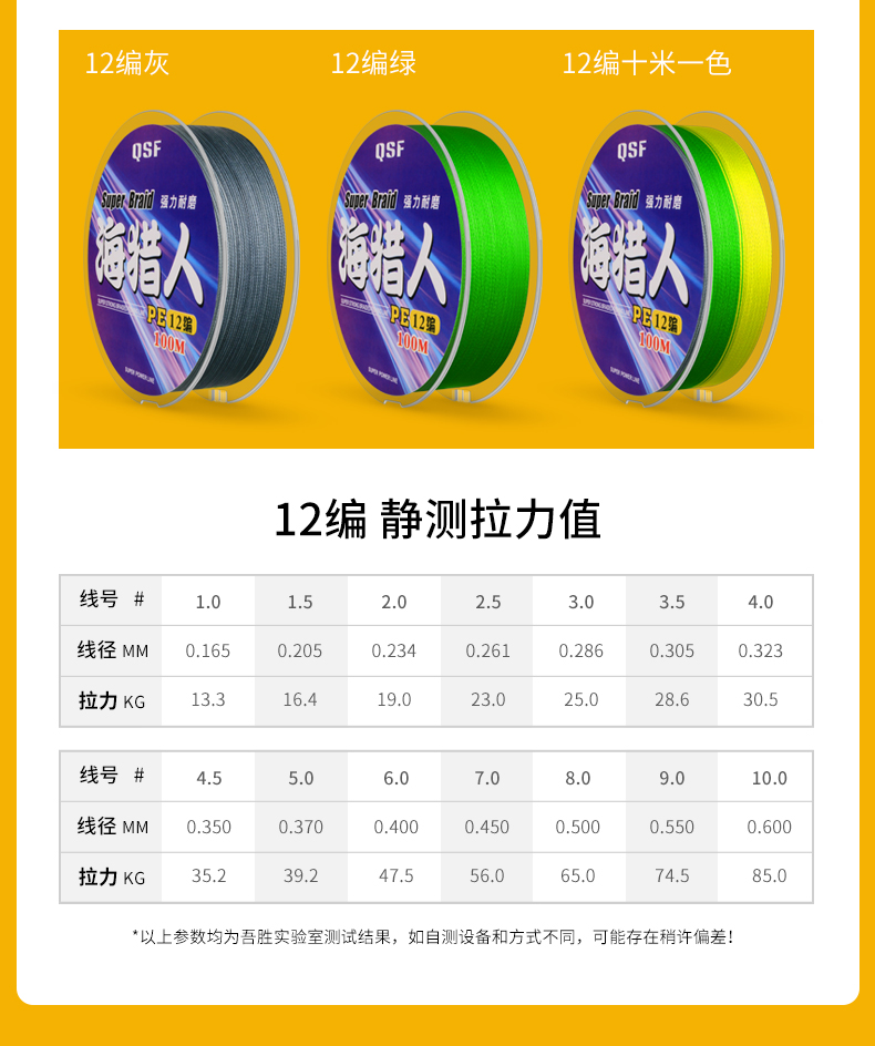 闯鼠12编大力马鱼线主线9编拉力路亚线专用8编钓鱼线pe线 8编100米