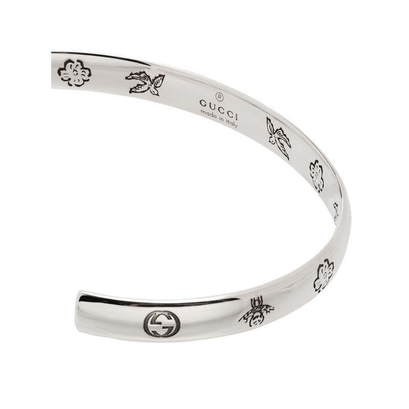 古驰gucci 珠宝首饰女士奢侈品徽标手环 001 xl【图片 价格 品牌 报价