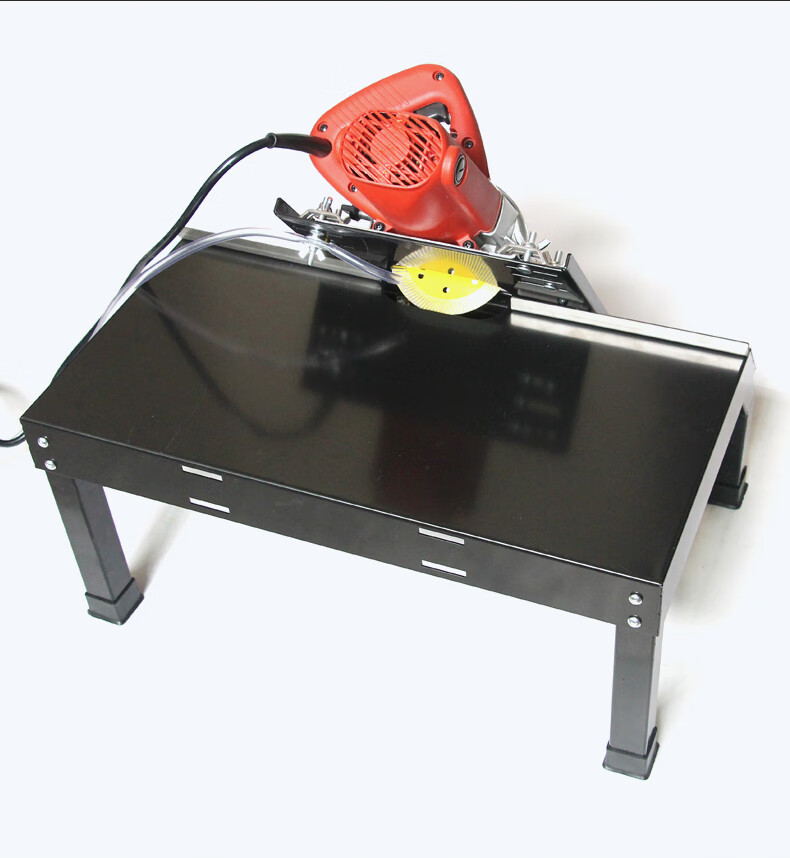 陶瓷磨边机加水无尘倒角切割机器铁质倒角架小号橙标配加水装置切割机