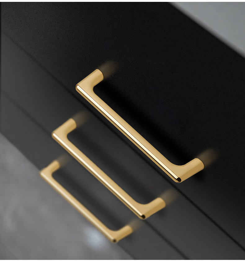 雷鸟柜门拉手轻书现代简约北欧出轨金色抽屉长拉手灰色衣柜门把手d613