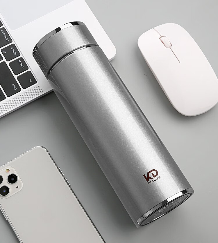 匡迪智能保温杯316不锈钢男女学生便携水杯子高档测温泡茶杯定制刻字