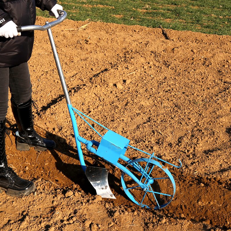 双张聚之宝五金可定制犁地机小型农用除草工具开沟挖地培土人工锄草