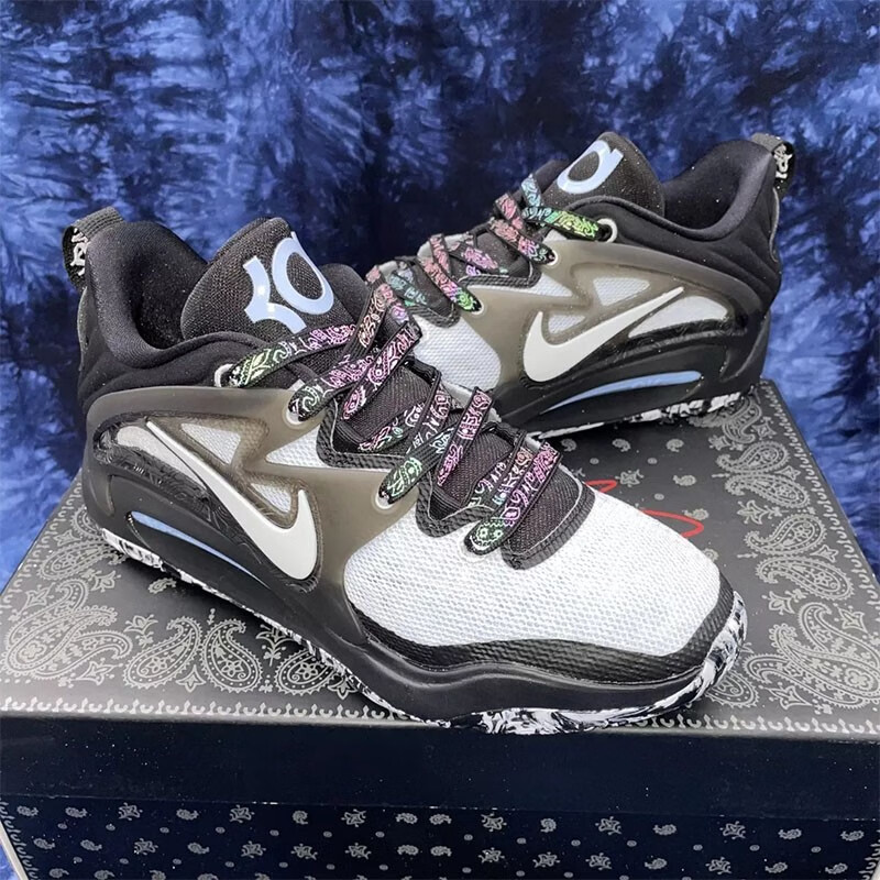 适配dk 15杜兰特15黑蓝布鲁克林老爹鞋 m2k air zoom gt鞋带鞋绳 浅蓝