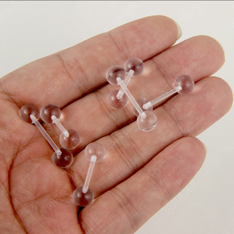 韩国uv亚克力塑料硅胶女士阴环穿刺饰品pa饰品杆长14mm球5mm粗16mm