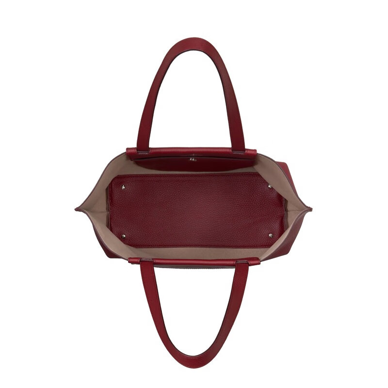 【情人节】tods托德斯奢侈品 tods女包手提包光滑皮质双提手中号购物