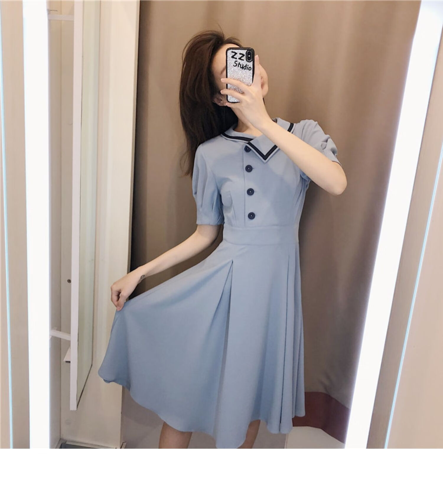 法式复古小众仙女系连衣裙子2020秋季新款夏收腰显瘦名媛气质裙子