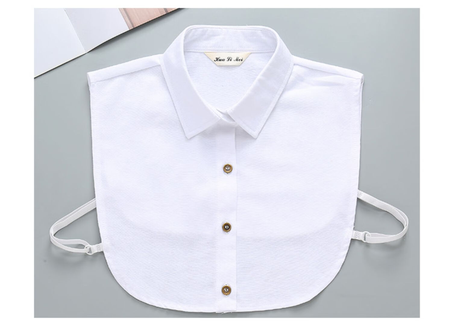 假领子男士衬衫节百搭装饰毛衣领穿搭神器多功能假领衬衫男 蓝色方领