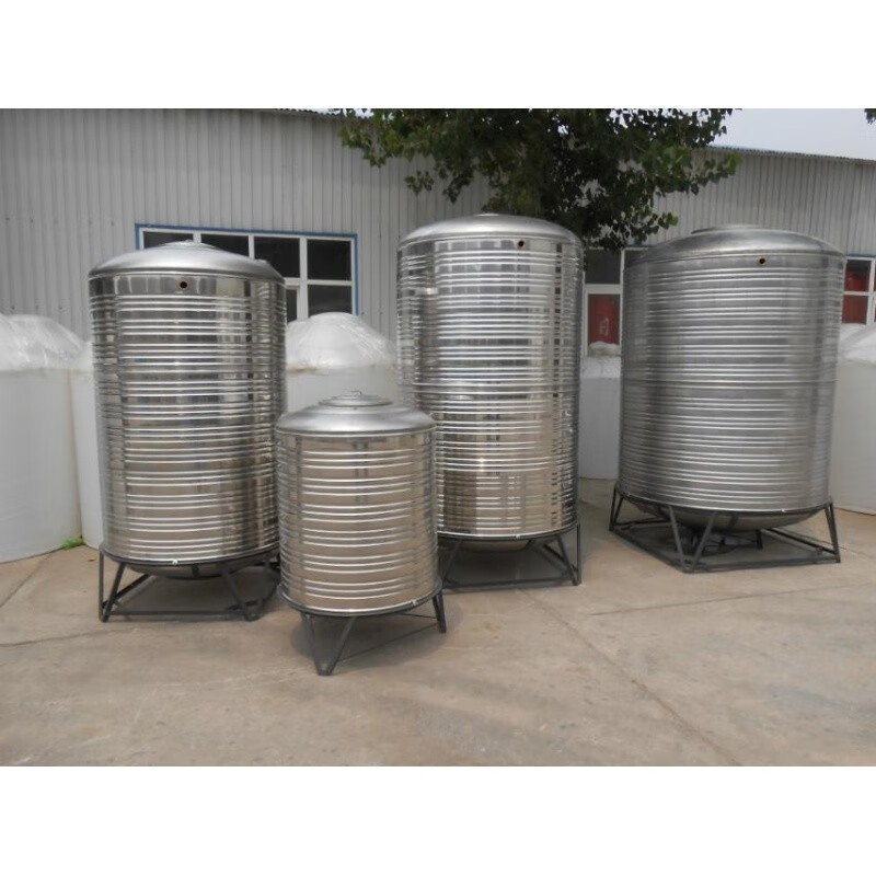 不锈钢水箱水塔储水箱家用1吨卧式储水罐蓄水桶屋顶太阳能存水罐楼顶