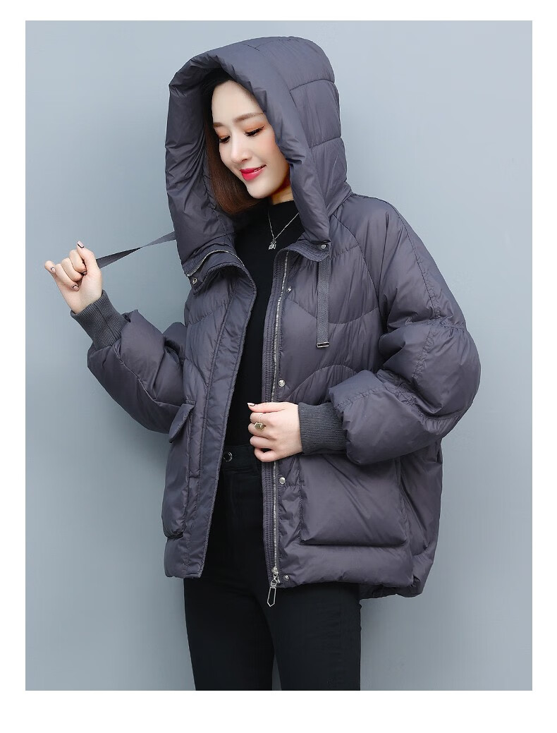 shellemma希尔爱玛女装服女2021年冬季新款短款小个子加绒加厚保暖