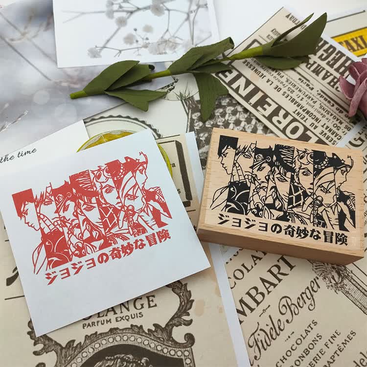 jojo的奇妙冒险周边 布洛诺布加拉提 橡皮章 手账印章 jojo-b款【图片