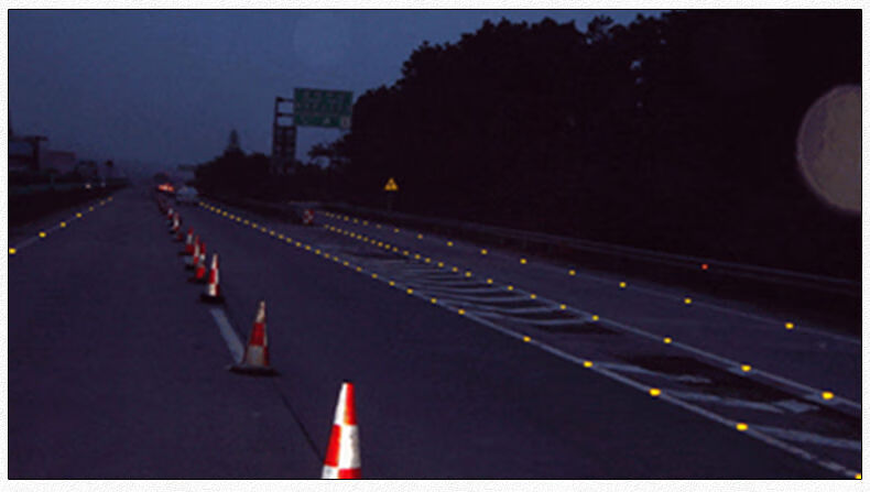 道钉塑料道钉 双面塑料道钉 突起路标 反光道钉 凸起路标 黄白