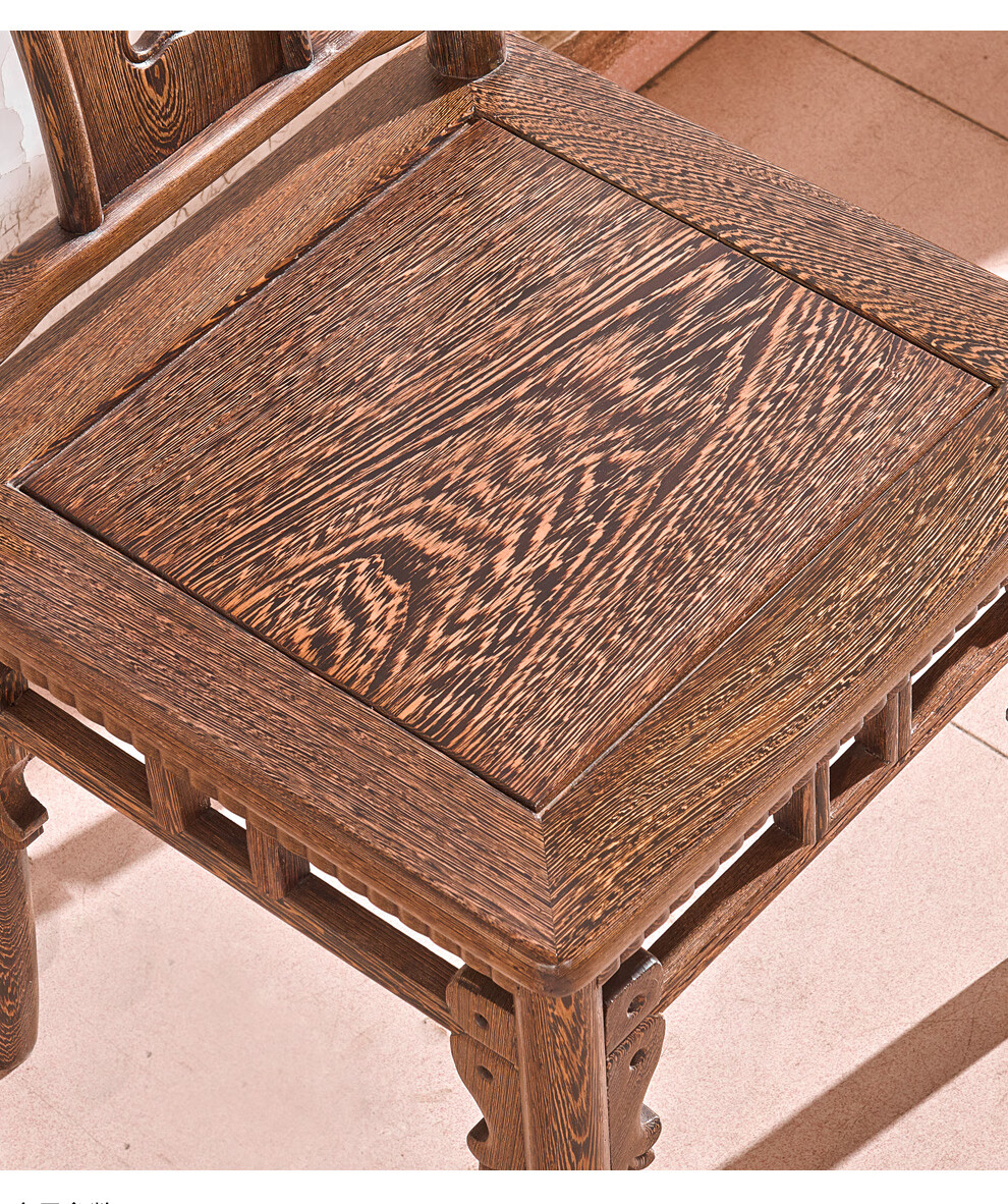 一舍红木家具非洲鸡翅木学名非洲崖豆木新中式实木餐桌圆桌圆餐桌带