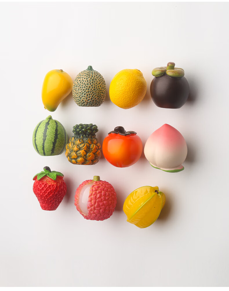 safebet 水果冰箱贴田园风立体可爱树脂磁力贴北欧家居装饰贴吸铁石