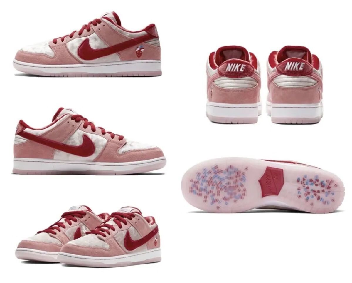 60【官方旗舰】dunk sb情人节联名低帮aj男女休闲运动鞋复古风滑板