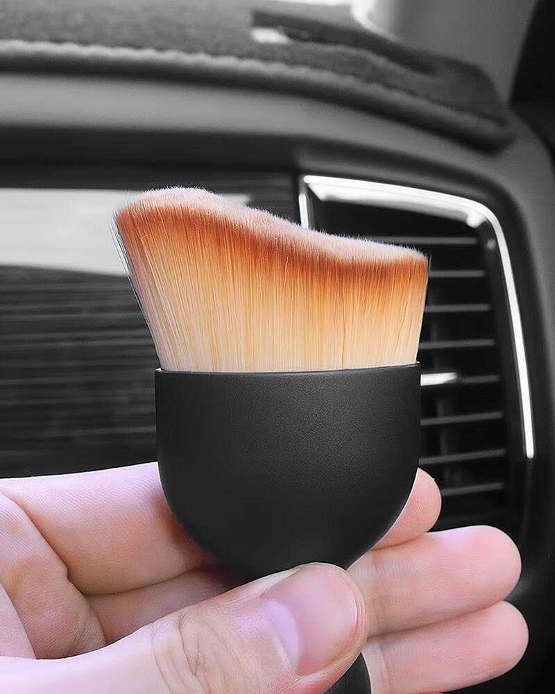 汽车内饰清洗工具空调出风口清洁刷洗车毛刷车内缝隙除尘神器刷子黑色