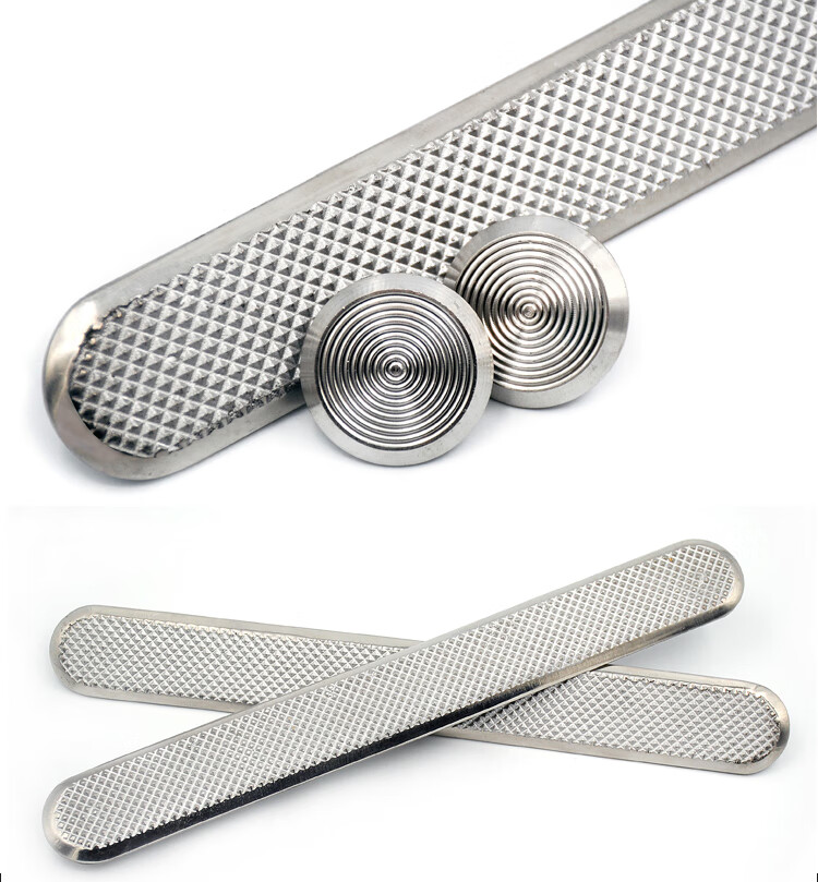 304不锈钢盲道条 盲道钉 导盲条钉 防滑指引菠萝纹无障碍盲人行道