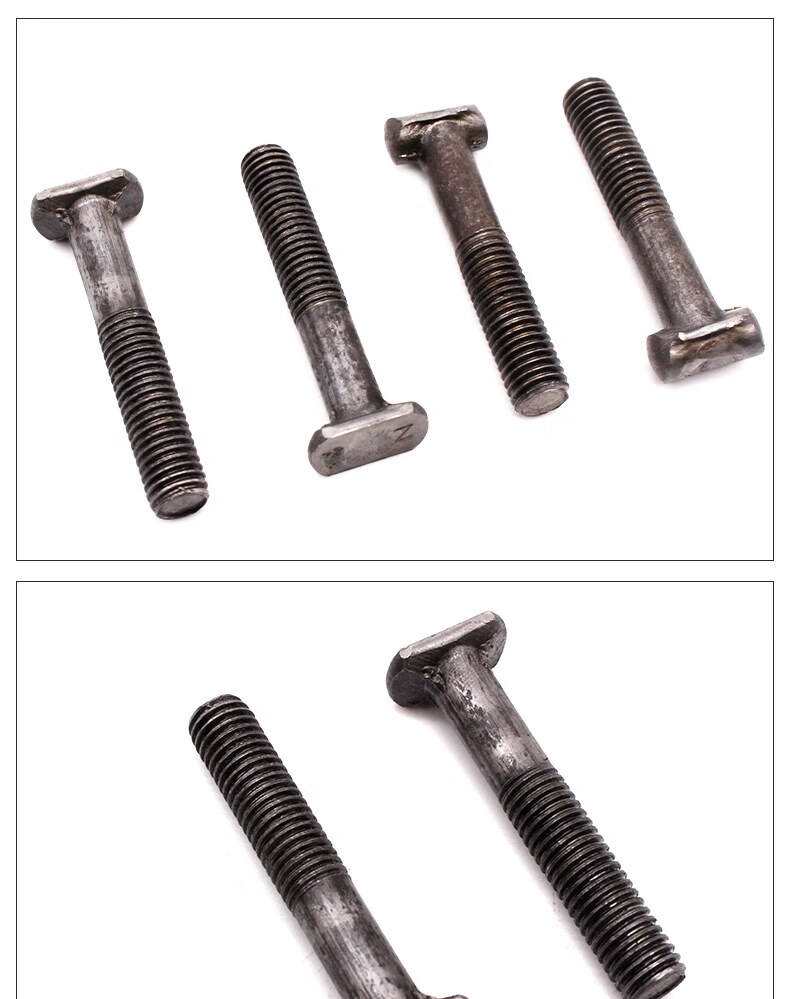 扣件/扣件螺丝/建筑用丁字丝螺丝 市场标圆头12*65(500套)杆母【图片