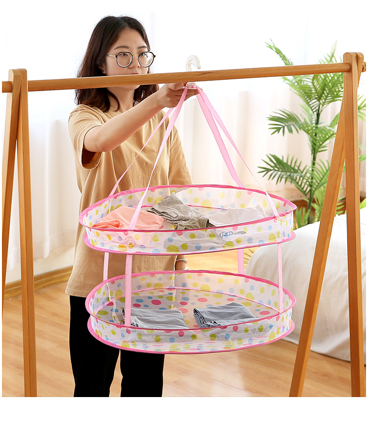 羊绒衫晾晒网可折叠双层大号晒衣篮衣服平铺羊绒衫晒衣网晾晒网兜晾衣