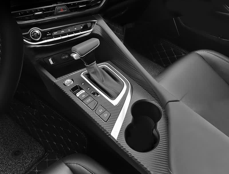 1821年长安逸动plus内饰改装碳纤维贴纸车内装饰中控排挡位贴膜套餐1