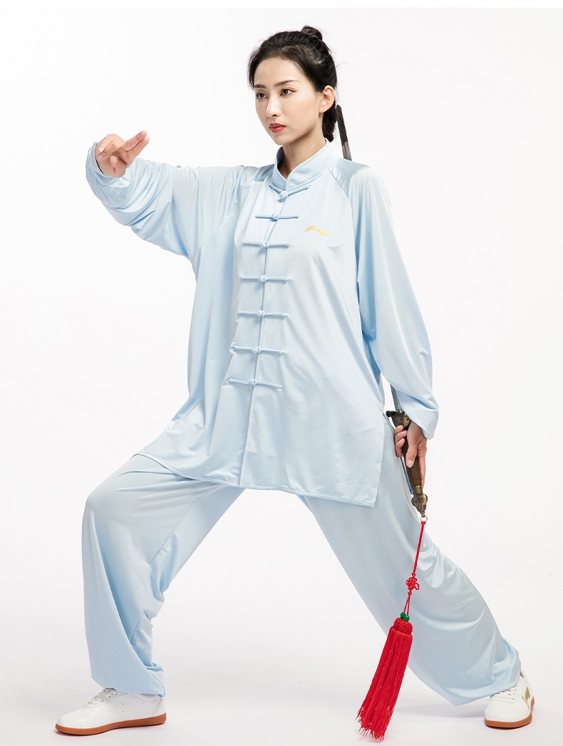 李宁lining太极服女夏季新款冰凉丝男同款练功服武术比赛太极拳表演