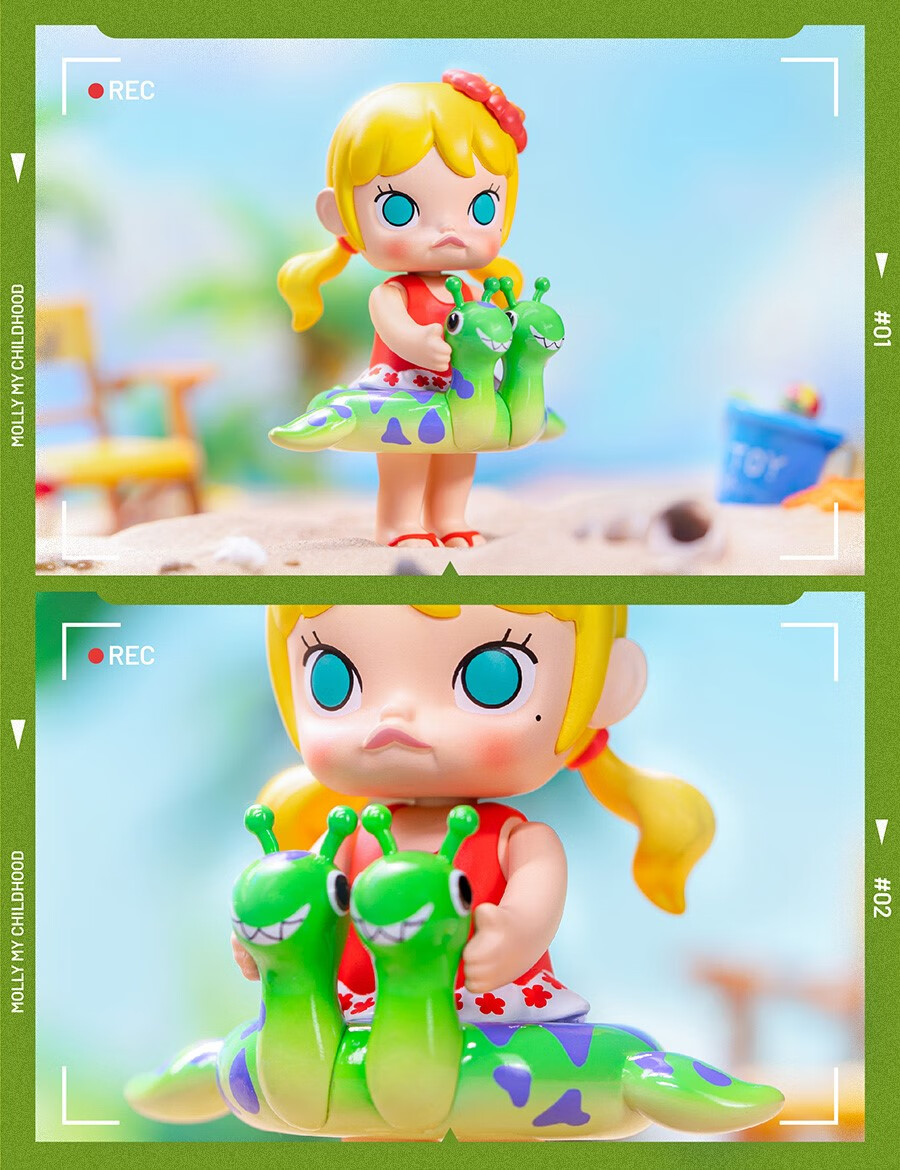 popmart泡泡玛特 molly我的小时候系列手办盲盒摆件潮流礼物玩具正确