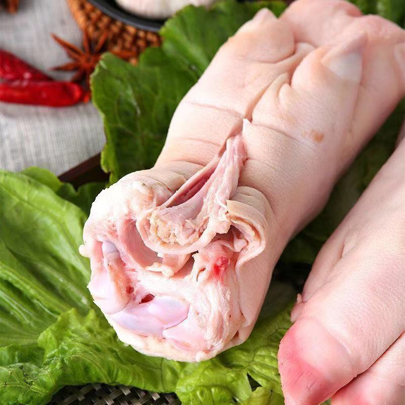 【新鲜冷运】新鲜带筋生猪蹄子农家土猪蹄猪脚前蹄后蹄香猪蹄生猪肉4