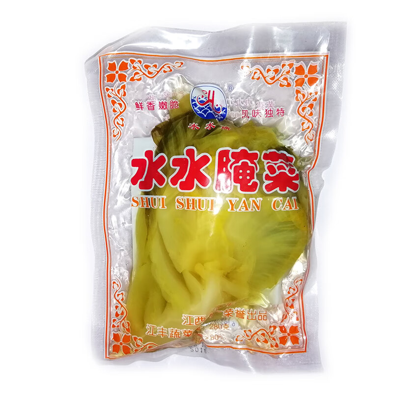 江西特产南丰腌菜280g*5袋 水水牌芥菜泡菜咸菜老坛酸菜菜梗 30包一箱