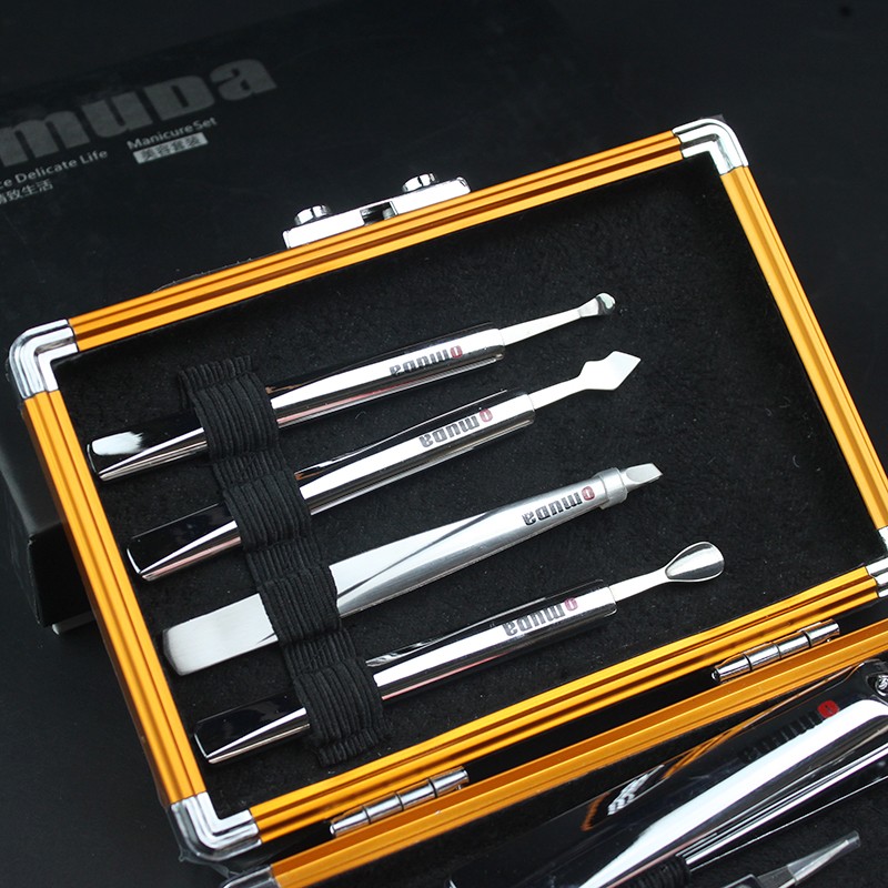 omuda欧美达美甲套装修甲指甲刀套装八件套美容工具33034指甲钳锉刀