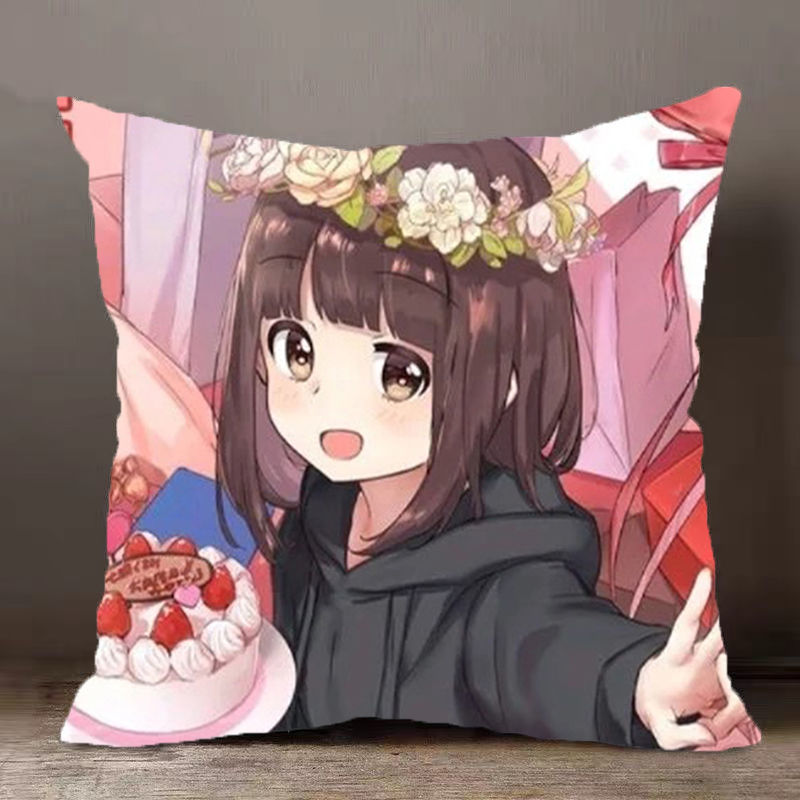 太美鑫 七濑抱枕胡桃周边定制枕头套menherachan动漫二次元靠垫可拆洗