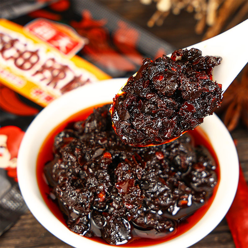 海天豆豉油辣椒20g*10袋小包装辣酱香辣酱调味酱料拌面拌饭下饭菜