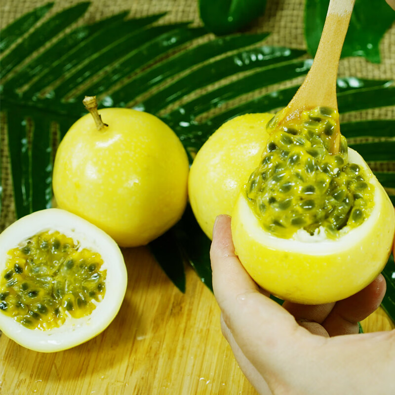 顺丰速运纯香果钦蜜九号黄金百香果新鲜水果精选5斤大果