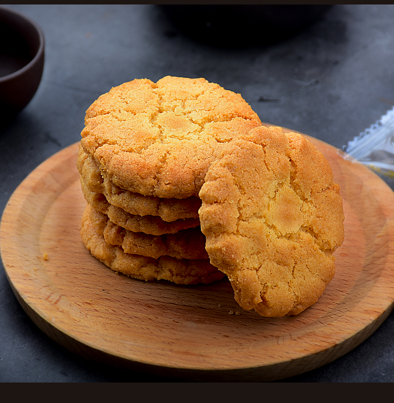美食老式糕点心原味饼干400g休闲食品零食小吃下午茶佛山功夫桃酥400g