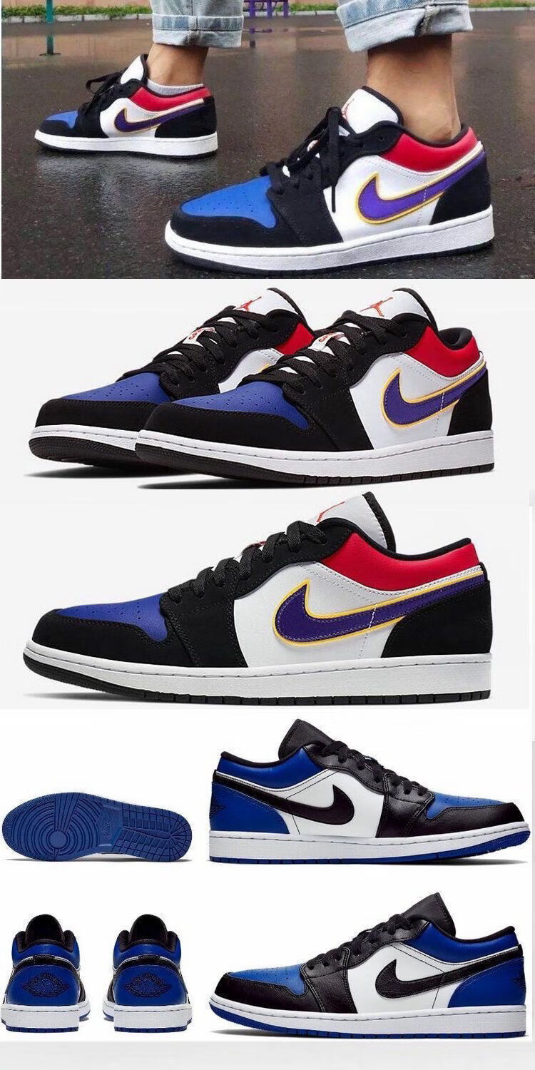 烟灰影子灰北卡蓝郭艾伦黑红脚趾巴黎纯原休闲款低帮板鞋 aj1迷彩灰