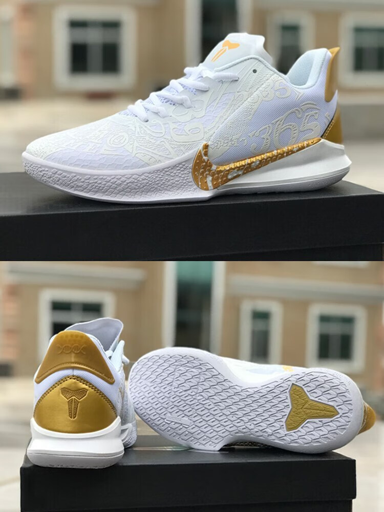 ni·ke耐·克mamba实战篮球鞋男鞋科比黑曼巴精神2代低帮白色运动球鞋