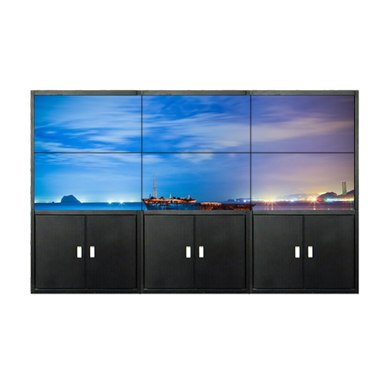 液晶广告机显示器拼接屏落地支架机柜监视器监控墙铝合金定制 铝合金