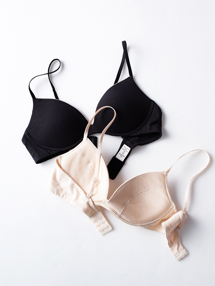 日本超细旦轻薄无钢圈舒适聚拢文胸小胸内衣女光面深v简约 冷灰色 l