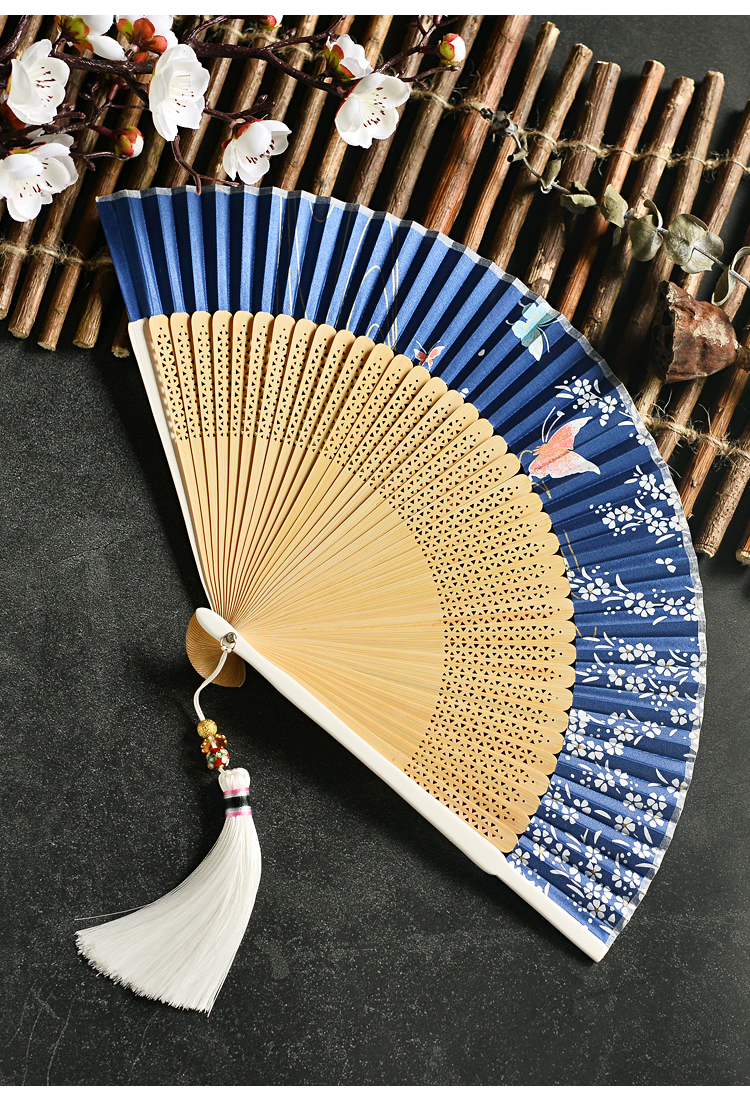 风扇子折扇女式汉服 中国风 素雅和风 百搭风格特色小